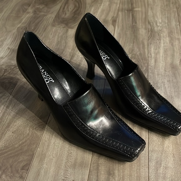 Frqnco Sarto leather pointy-toe heels size 8.5 - Picture 2 of 14